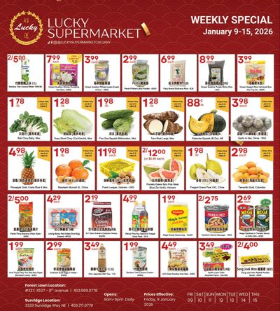 Lucky Supermarket (Calgary) Flyer January 9 to 15