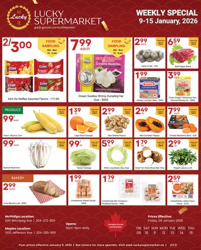 Lucky Supermarket (Winnipeg) Flyer January 9 to 15