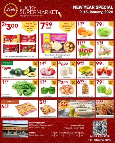 Lucky Supermarket (Surrey) Flyer January 9 to 15