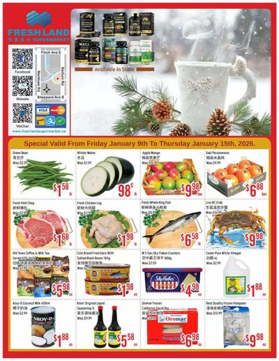 FreshLand Supermarket Flyer January 9 to 15