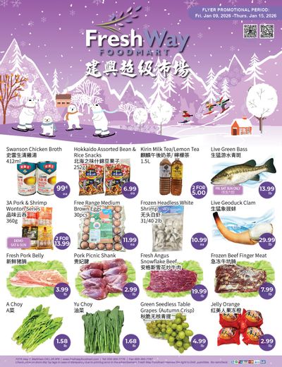 FreshWay Foodmart Flyer January 9 to 15