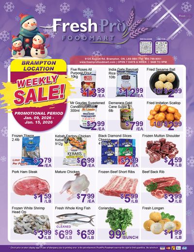 FreshPro Foodmart (Brampton) Flyer January 9 to 15