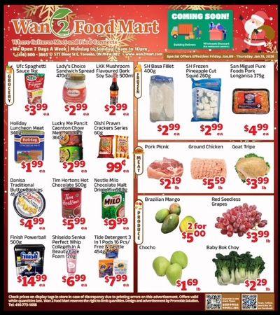 Wan 2 Food Mart Flyer January 9 to 15