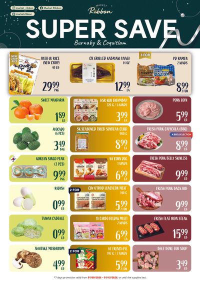 Market Ribbon Flyer January 9 to 15