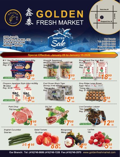 Golden Fresh Market Flyer January 9 to 15