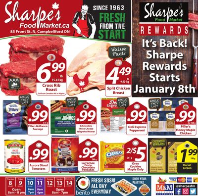 Sharpe's Food Market Flyer January 8 to 14