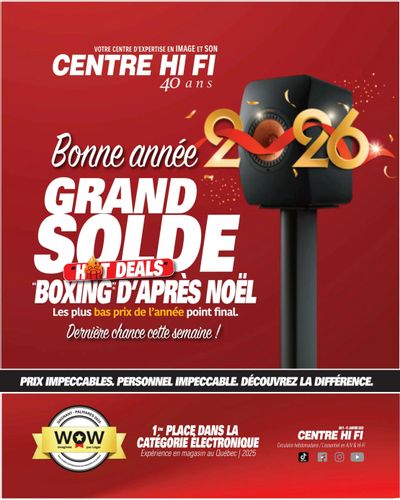 Centre Hi-Fi Flyer January 9 to 15