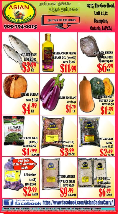 Asian Cash & Carry Flyer January 9 to 15