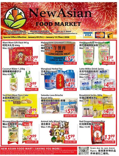 New Asian Food Market Flyer January 9 to 15