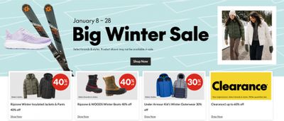 Sport Chek Canada: Big Winter Sale up to 40% off + Clearance up to 60% off