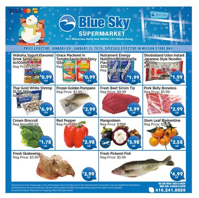 Blue Sky Supermarket (North York) Flyer January 9 to 15
