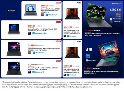 Canada Computers Flyer January 9 to 15