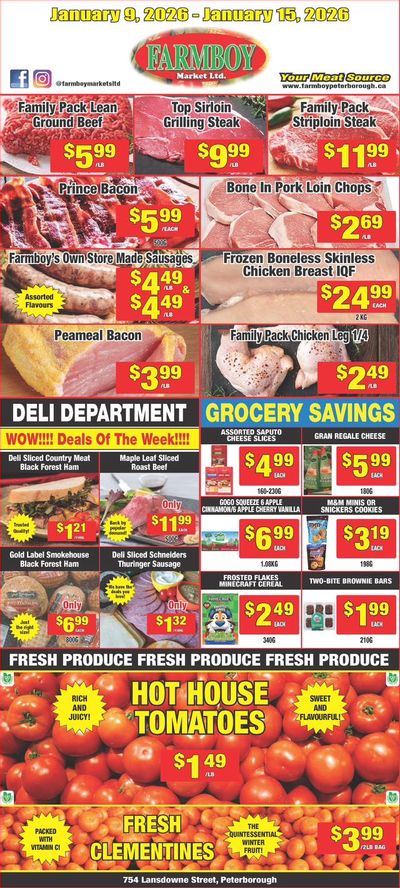 Farmboy Peterborough Flyer January 9 to 15