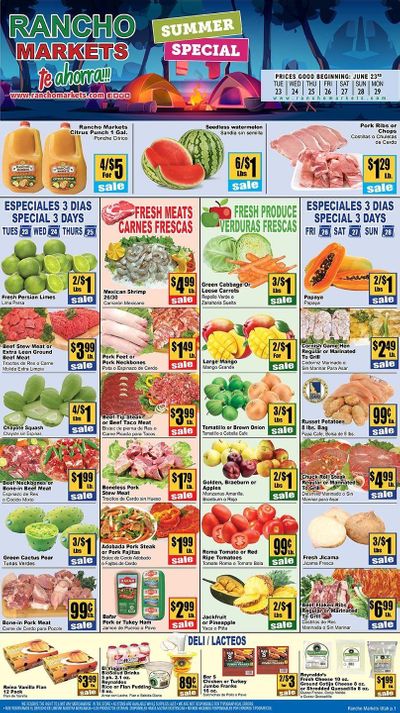 Rancho Markets Weekly Ad & Flyer June 23 to 29