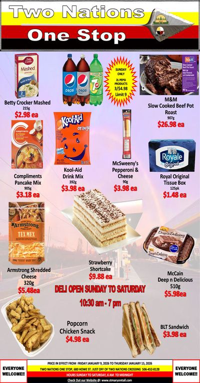 Two Nations One Stop Flyer January 9 to 15