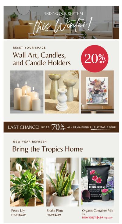Lakeside Garden Gallery Flyer January 9 to 15