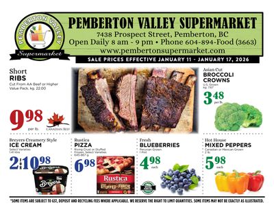 Pemberton Valley Supermarket Flyer January 11 to 17