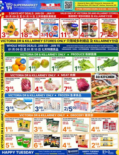 88 Supermarket Flyer January 9 to 15