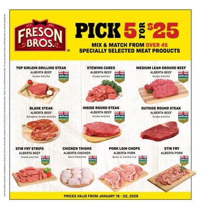 Freson Bros. Flyer January 16 to 22
