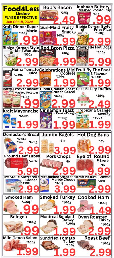 Food 4 Less (Lindsay) Flyer January 9 to 15