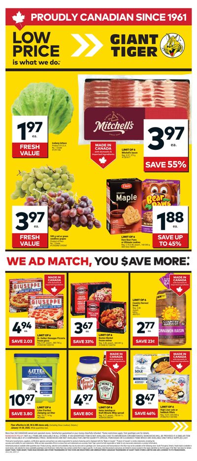 Giant Tiger (West) Flyer January 14 to 20