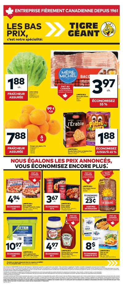Tigre Géant Flyer January 14 to 20