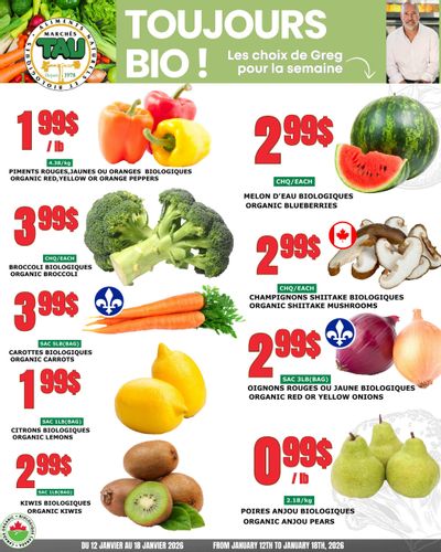 Marches Tau Produce Flyer January 12 to 18