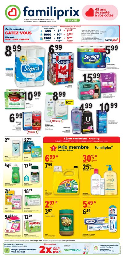 Familiprix Sante Flyer January 15 to 21