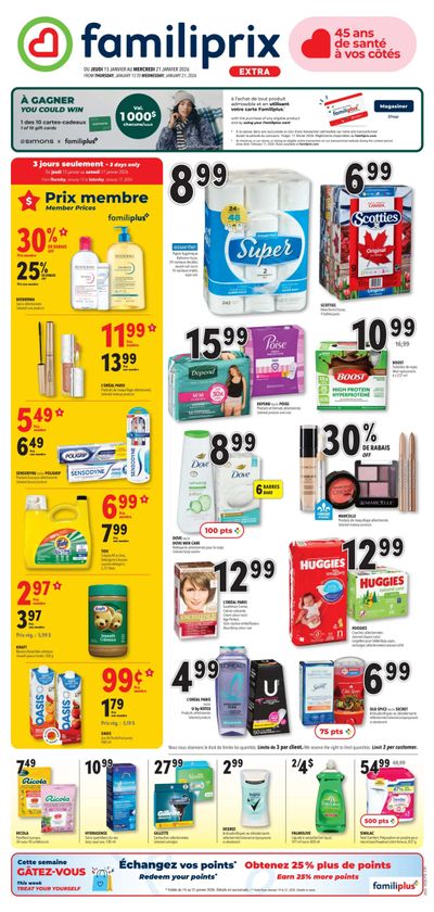 Familiprix Extra Flyer January 15 to 21