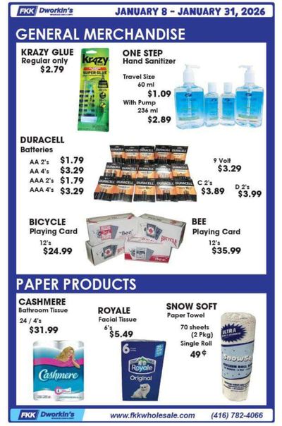 FKK Wholesale Cash & Carry Flyer January 8 to 31