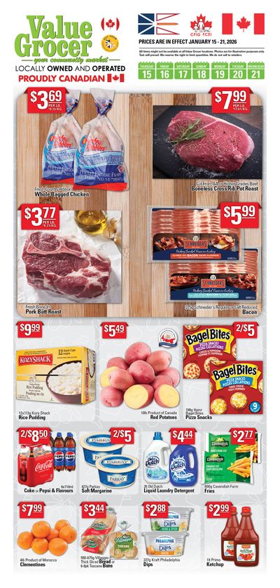 Value Grocer Flyer January 15 to 21