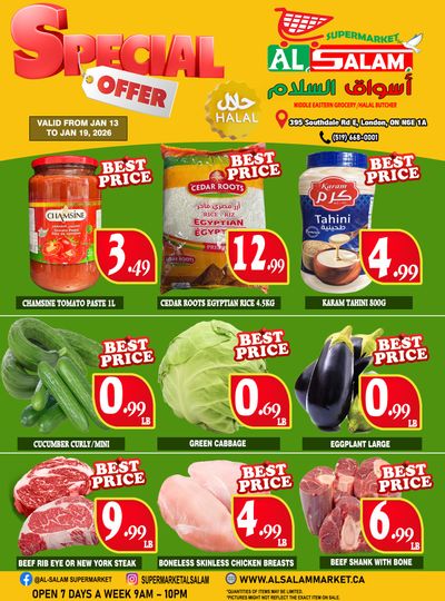 Al-Salam Supermarket Flyer January 13 to 19