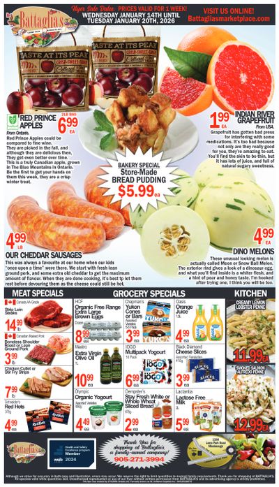 Battaglia's Marketplace Flyer January 14 to 20