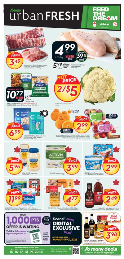 Sobeys Urban Fresh Flyer January 15 to 21