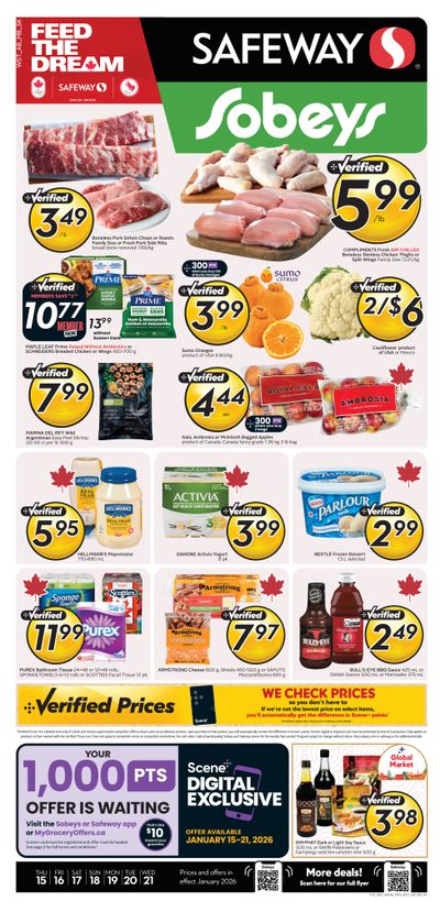 Sobeys/Safeway (SK & MB) Flyer January 15 to 21