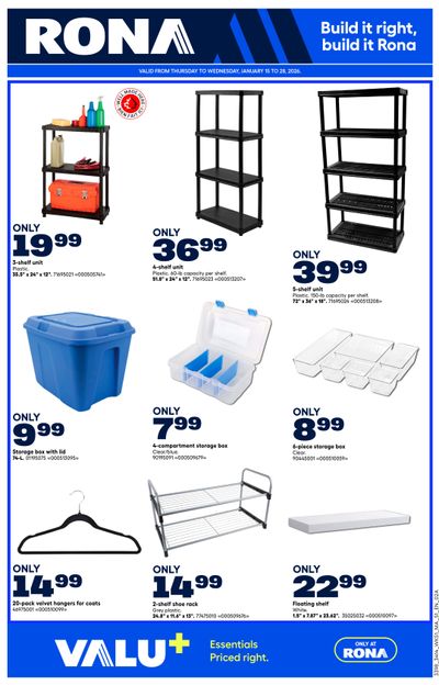Rona & Rona+ (Atlantic) Flyer January 15 to 28