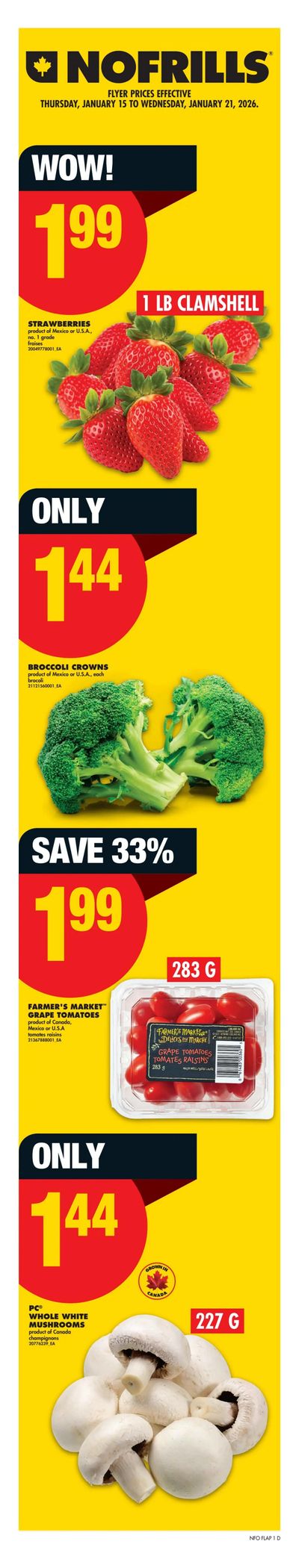 No Frills (ON) Flyer January 15 to 21