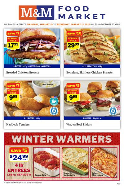 M&M Food Market (Atlantic, ON & West) Flyer January 15 to 21