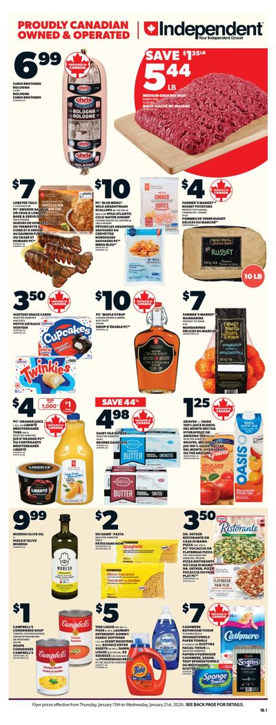 Independent Grocer (Atlantic) Flyer January 15 to 21