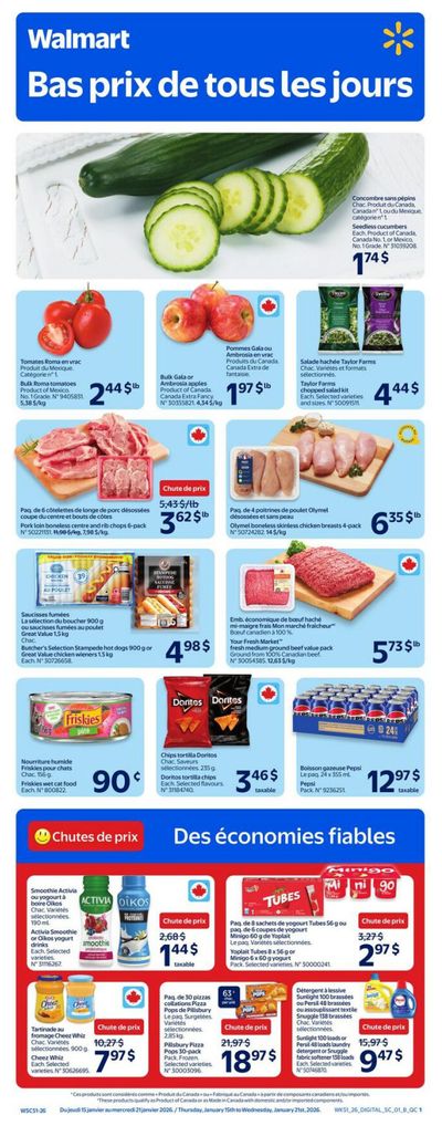 Walmart (QC) Flyer January 15 to 21