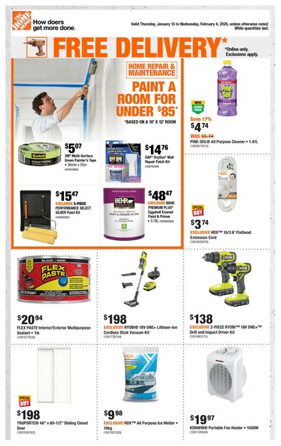 Home Depot (BC) Flyer January 15 to February 4