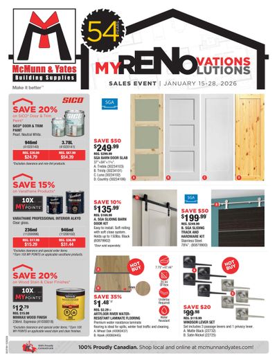 McMunn & Yates Building Supplies Flyer January 15 to 28