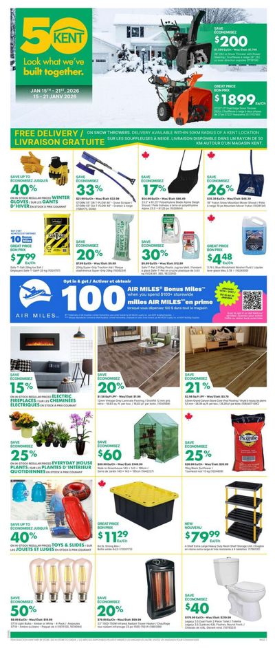 Kent Building Supplies Flyer January 15 to 21