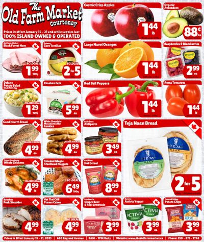 The Old Farm Market (Courtenay) Flyer January 15 to 21