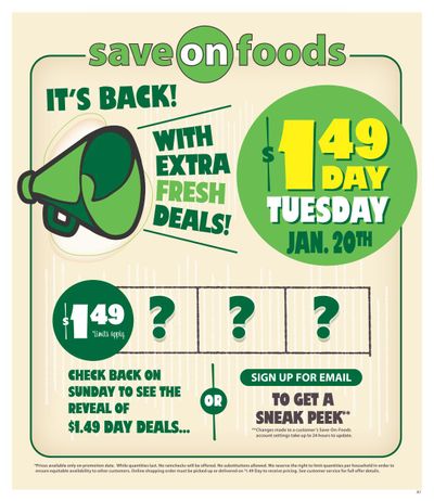 Save On Foods (BC) Flyer January 15 to 21