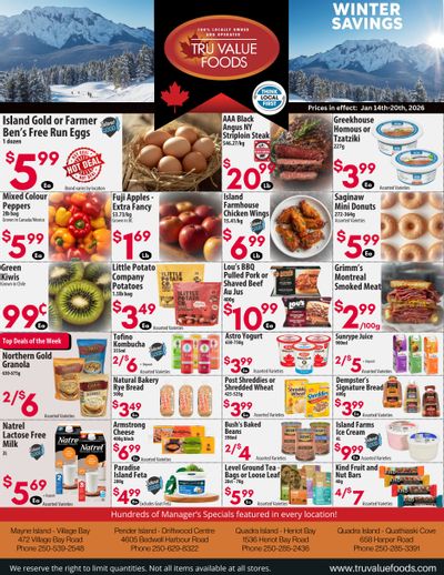 Tru Value Foods Flyer January 14 to 20