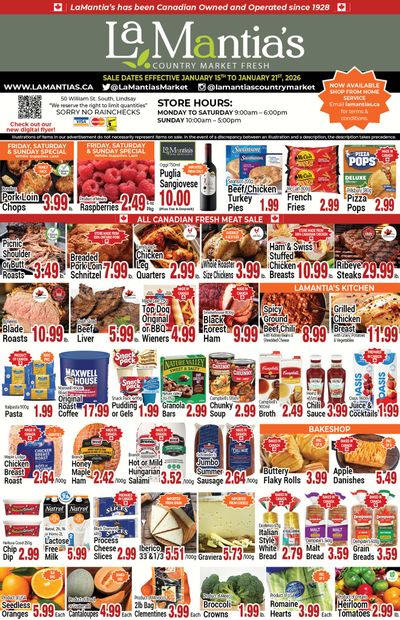 LaMantia's Flyer January 15 to 21