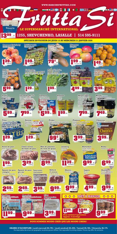 Frutta Si Flyer January 15 to 21