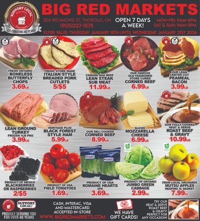Big Red Markets Flyer January 15 to 21