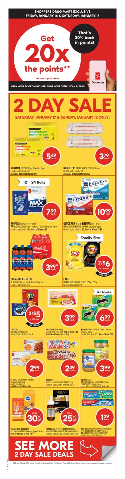 Shoppers Drug Mart (West) Flyer January 17 to 22